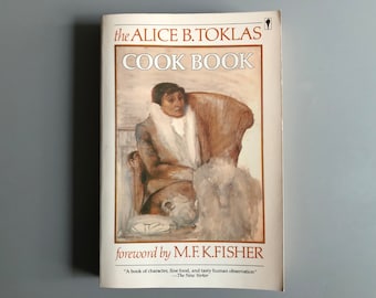 1986 Vintage reprint "The Alice B. Toklas Cook Book" by Alice B. Toklas Paperback Cookbook Memoir Paris France Gertrude Stein 1954 copyright