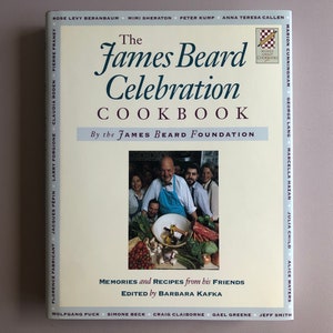 1995 vintage The James Beard Celebration Cookbook : Memories and Recipes from His Friends Edited by Barbara Kafka Hardcover w. DJ Reprint