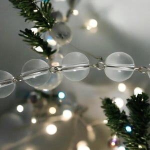 36&quot; Vintage Chandelier Crystal Chain with 12mm SMOOTH Crystal Bead, Lighting Parts, Holiday/Wedding Decor