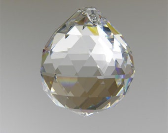 Set of 12 - 1.6" (40mm) Chandelier Crystal Prism Ball Suncatcher