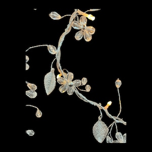 6&#39; Acrylic Beaded Flower Garland String Light Party Holiday Decor