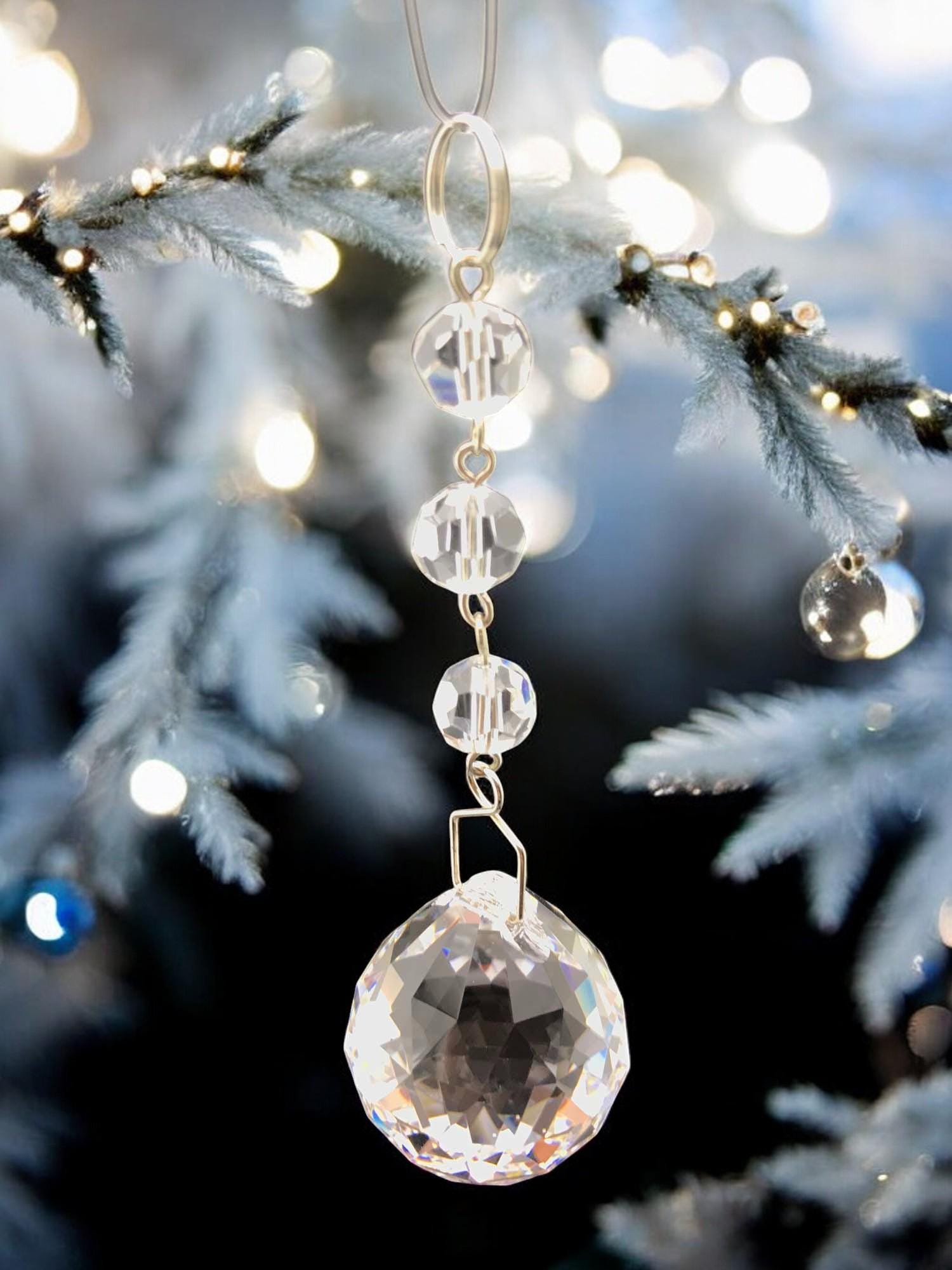 HDCRYSTALGIFTS Acchiappasole in cristallo, da appendere, stile giardino, arcobaleno, realizzato a mano, placcato oro