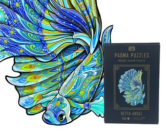 Rompecabezas de madera Betta Angel – Piezas con formas únicas, 228 piezas