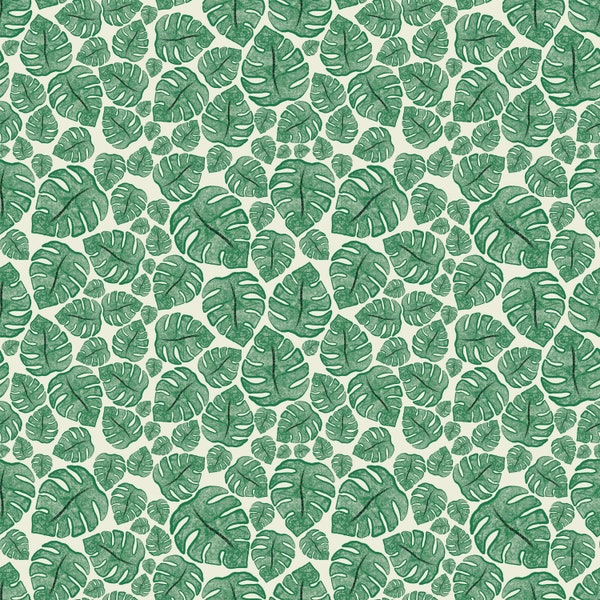 Monstera leaf pattern // Digital download // Mobile background or printing on paper, card or fabric for use as art or soft furnishings