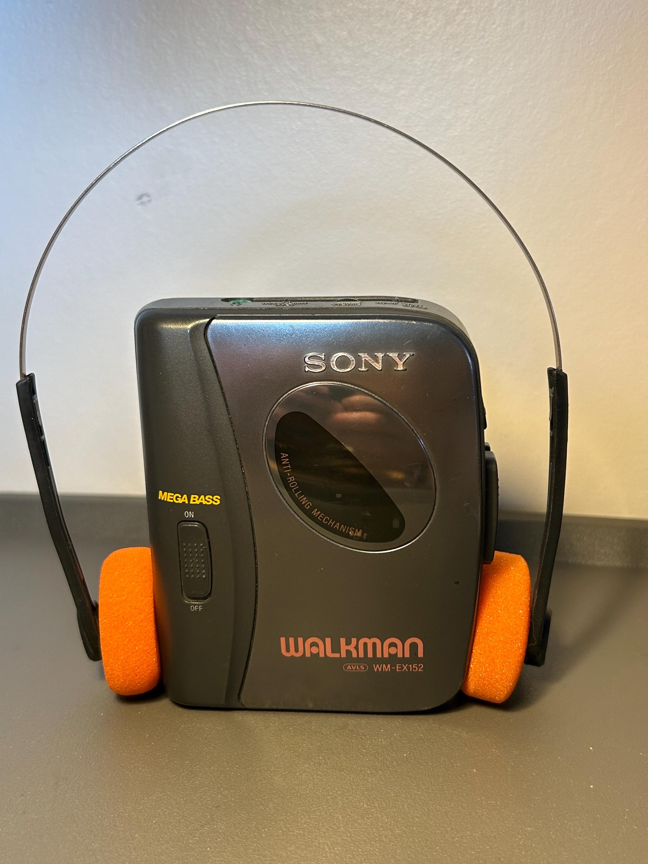 ソニーウォークマン wm-ex152 (1996)、修復済み、完全に機能 - Etsy 日本