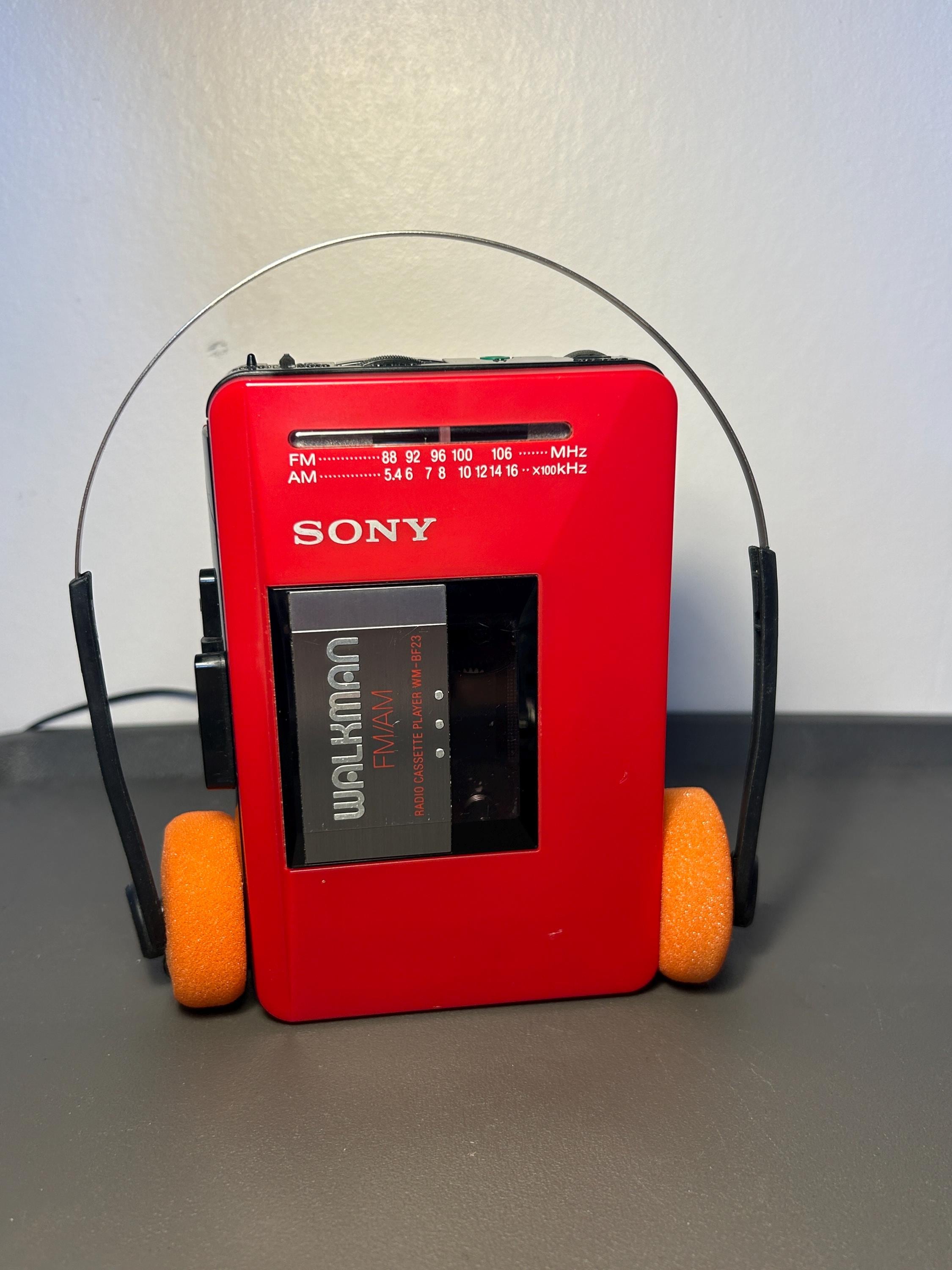 Sony red walkman - Etsy France