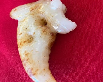Hand Carved Jade Pendant