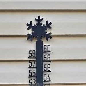 60" Snowflake, Snowmobile, Bigfoot, or Snowman Snow Gauge