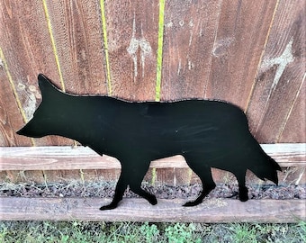 Painted Coyote Silhouette - Life Size