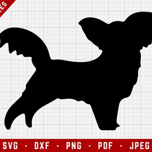 Papillon SVG Cutting File - Papillon Dog Svg / Dogs Digital Clip Art, Dog SVG, Dog Breed Cricut file, Puppy SVG