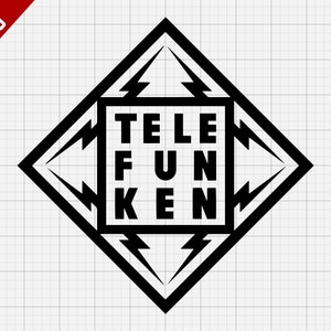 Telefunken SVG Cutting File / Digital Clip Art, Telefunken Radio SVG