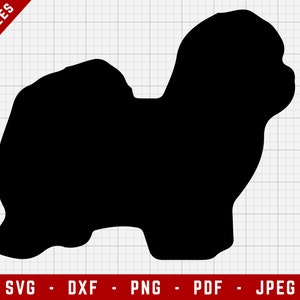 Coton De Tulear SVG Cutting File - Coton De Tulear Dog Svg | Chiens Digital Clip Art, Chien SVG, Dog Breed Cricut fichier, Puppy SVG