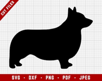 Corgi SVG Cutting File - Corgi Dog Svg | Dogs Digital Clip Art, Dog SVG, Dog Breed Cricut file, Puppy SVG