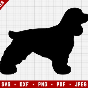 Cocker Spaniel SVG Cutting File - Cocker Spaniel Dog Svg | Dogs Digital Clip Art, Dog SVG, Dog Breed Cricut file, Puppy SVG