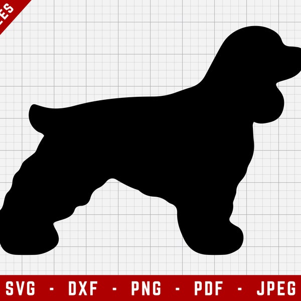 Cocker Spaniel SVG Cutting File - Cocker Spaniel Dog Svg | Dogs Digital Clip Art, Dog SVG, Dog Breed Cricut file, Puppy SVG