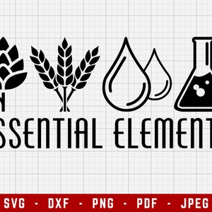 Éléments essentiels Fichiers de découpe SVG | Beer Digital Clip Art, Bière SVG, Boire SVG | Svg, Dxf, Png, Jpeg, Pdf