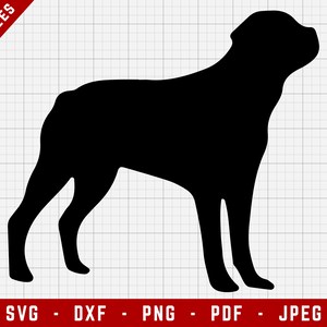 Rottweiler SVG Cutting File - Rottweiler Dog Svg | Dogs Digital Clip Art, Dog SVG, Dog Breed Cricut file, Puppy SVG