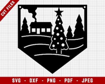 Christmas Pennant SVG Cutting File | Christmas Decoration Banner Clip Art, Pennant SVG, Bunting SVG | Svg, Dxf, Png, Jpeg, Pdf