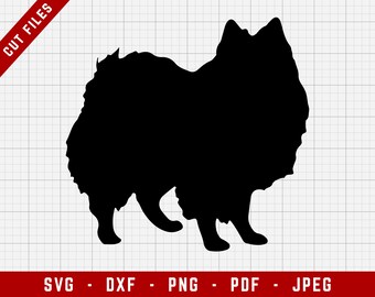 American Eskimo SVG Cutting File - American Eskimo Dog Svg file | Chiens Digital Clip Art, Chien SVG, Dog Breed Cricut fichier, Puppy SVG