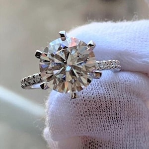 14k white gold simulated diamond rings discount