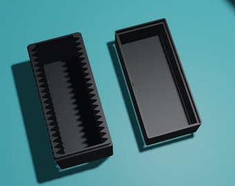 3DP Black Storage Box Holds 20x Fits Pamp & Other Precious Metal Assay Cards