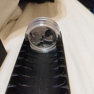 3DP Black Storage Box Holds 10x 2oz 60mm Silver Coins Airtight Capsules