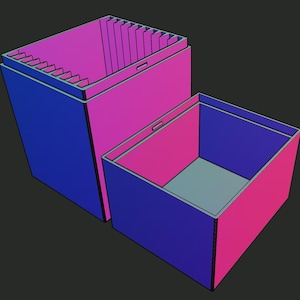 3DP BLACK Storage Box Holds 10x PSA Graded Card Slabs image 1