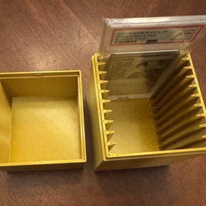 3DP BLACK Storage Box Holds 10x PSA Graded Card Slabs image 6