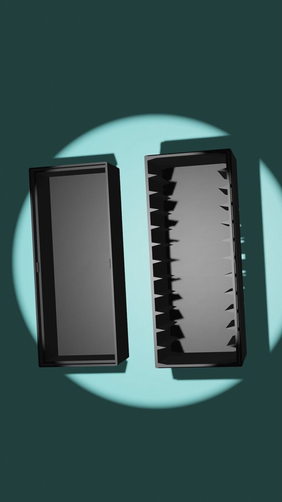 3DP Black Storage Box Holds 12x 10 oz Silver Bars In Airtight Capsules