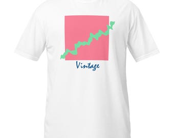 Square Wave - Short-Sleeve Unisex T-Shirt / retro colours / abstract / 80s and 90s inspired / minimalist / geometric / synth