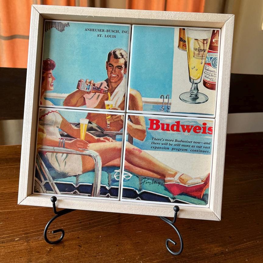 Budweiser Wood Sign - Etsy