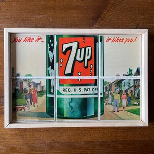 セブンアップ・vintage ７-up 1947年広告 コレクタブル セブンアップ・vintage 7-up 1947年広告 コレクタブル セブン