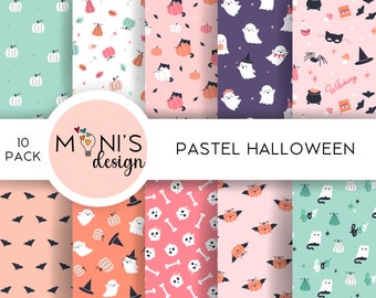 Pastel Halloween Digital Paper