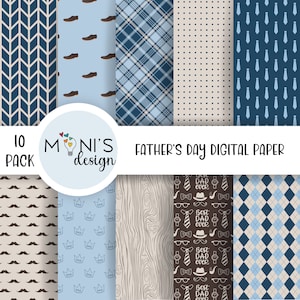 Fathers Day Digital Paper