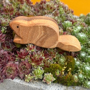 Beaver wooden animal wooden figure handmade image 1