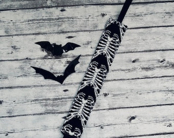 Gothic Monster Bones Pacifier Clip