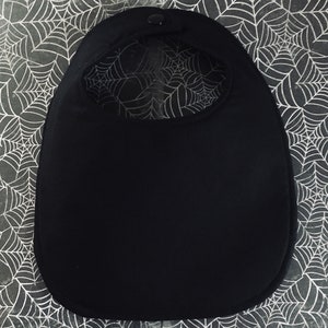 Frightful Dark Night Baby Bib Midnight Black Eeire Little Ghoul