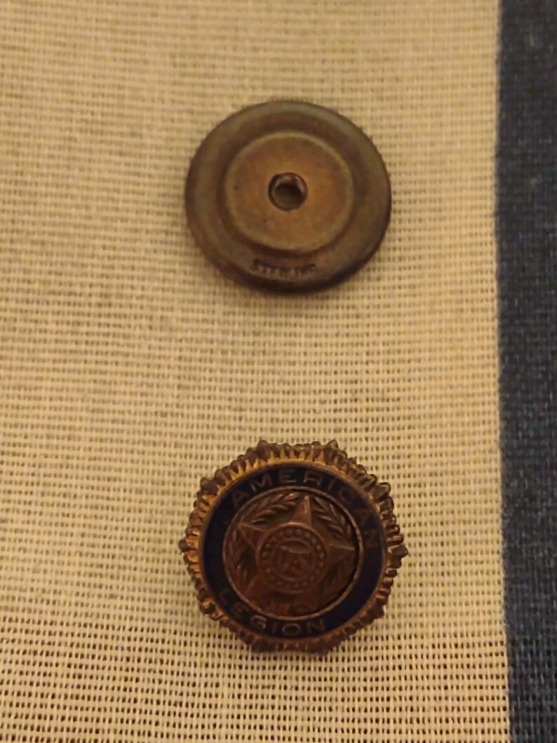 Authentic Sterling WWI American Legion Veteran Lapel Pin Etsy