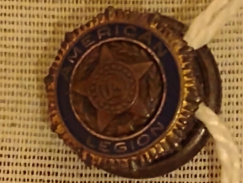 Authentic Sterling WWI American Legion Veteran Lapel Pin Etsy