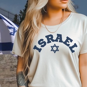 Israeli Pride  Love Israel Tee Shirt, Express Shipping! T-Shirt, Star of David,   ISRAEL Flag,  Magen David Top, Jewish Tee Shirt