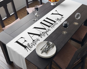 Family Reunion Table runner,  Family Reunion Decor, Family Gathering,  Family Reunion Gift, Anniversary  Personalized Table Runner
