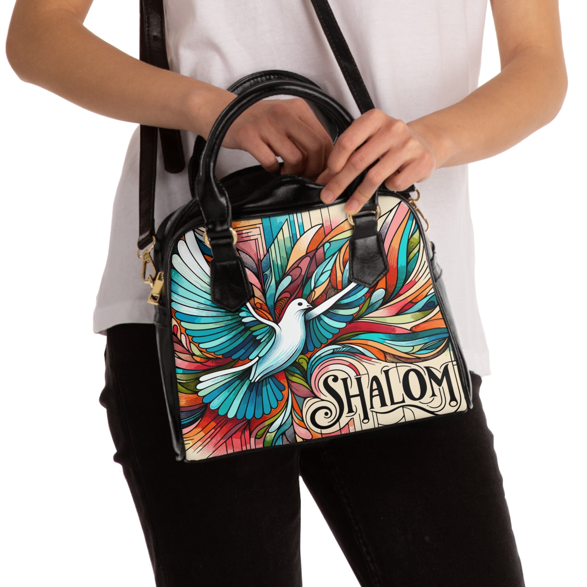 ●SHALOM● SHALOM LOGO BAG Shalom Shoulder Handbag - Etsy