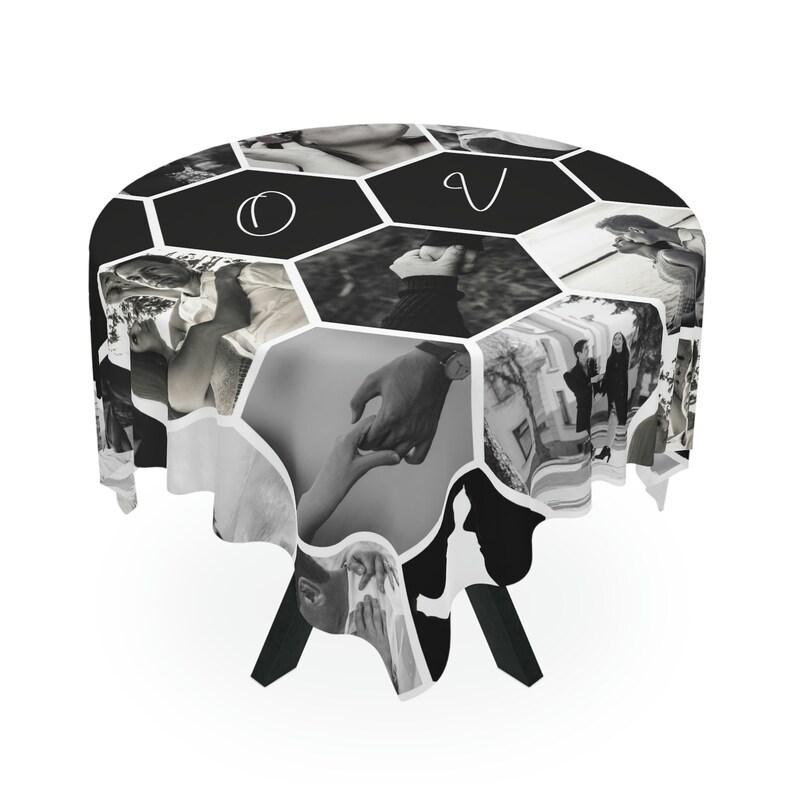 Personalized Photo Collage Tablecloth Personalized Event Etsy