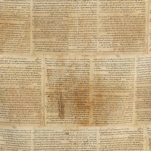 Puede incluir: Un primer plano de una página de un antiguo texto hebreo. El texto está escrito en una hermosa escritura fluida y está lleno de detalles intrincados. La página está ligeramente amarillenta por el paso del tiempo, pero el texto sigue siendo claro y legible.