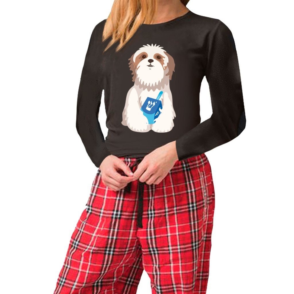 Matching hanukkah pajamas with dog hotsell