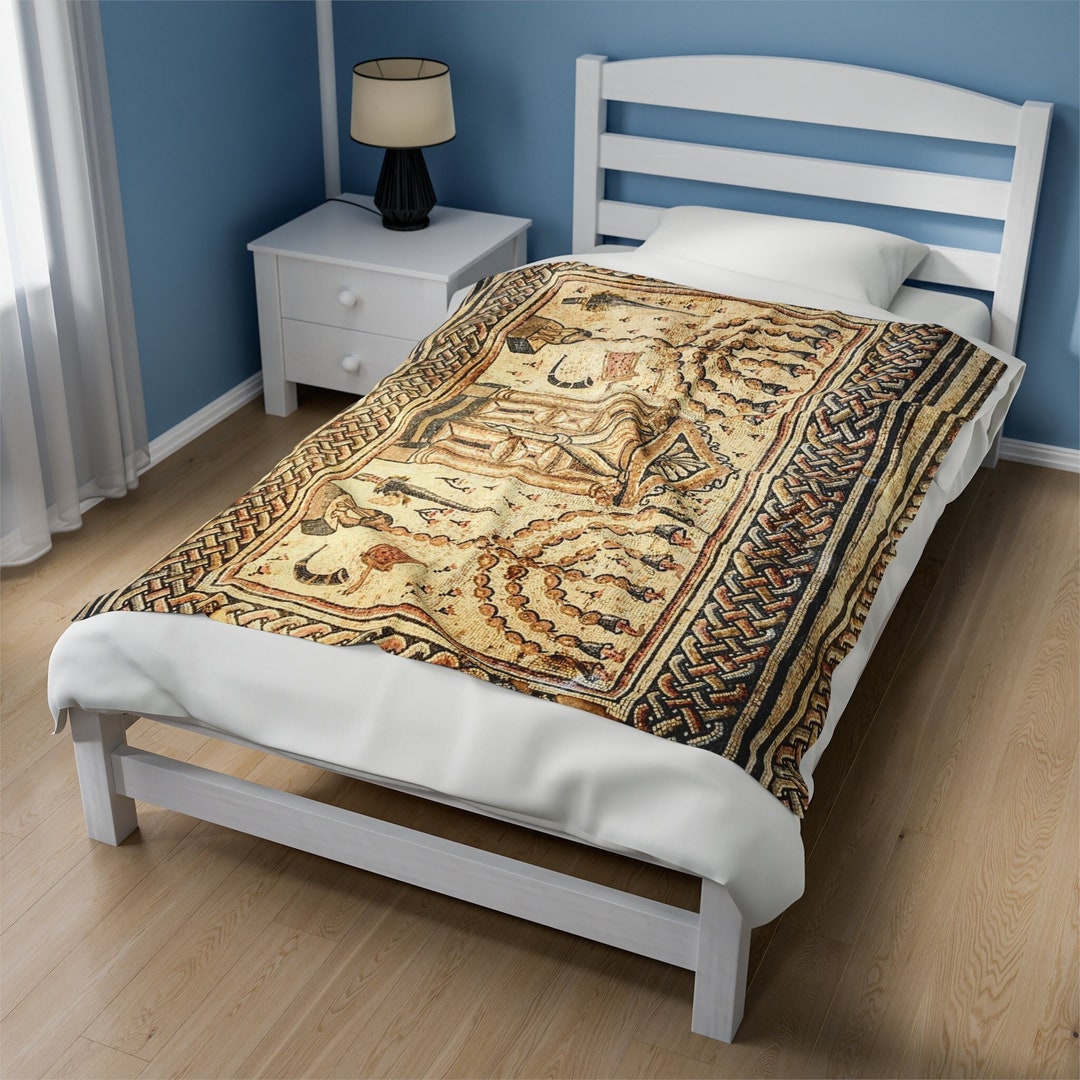 Menorah Jewish Quilt Blanket /magen David Blanket Star of David Velveteen Blanket Jewish Blanket