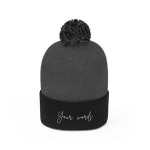 Gorros personalizados, gorro de invierno personalizado, regalo para ella, gorro con nombre personalizado, gorro con monograma, gorro de punto bordado