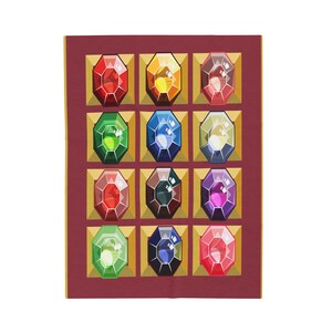 Jüdische Decke, Brustplatte des Hohepriesters Choschen, altes jüdisches Amulett, hebräisches Schutzsymbol, Ephod / alter israelitischer Anhänger Bild 8