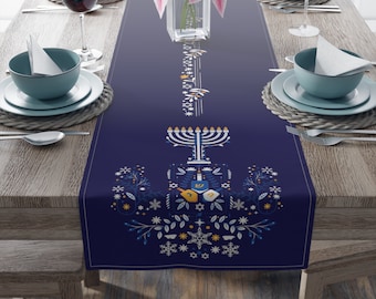 Hanukkah Table Runner, Hanukkah Decorations, Hanukkah Gift, Hanukkah Decor,