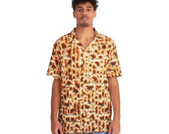Men&#39;s Hawaiian Shirt  Passover  , Jewish  Shirt, Matzah Print, Pesach Apparel, Seder Outfit,   Kosher Fashion,  Passover Gift, Pesach